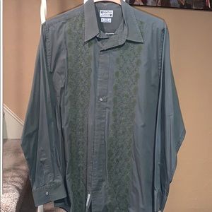 Lucky Brand Embroidered Size XL Collared Button Up